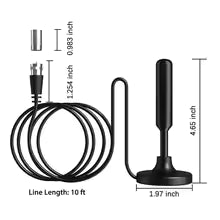 Antena Digital HD para TV con Cable de 5 Metros