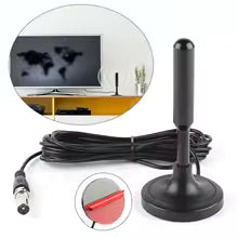 Antena Digital HD para TV con Cable de 5 Metros