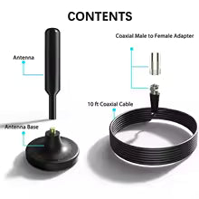 Antena Digital HD para TV con Cable de 5 Metros