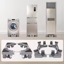 Soporte Ajustable para Lavadora y Secadora con Ruedas