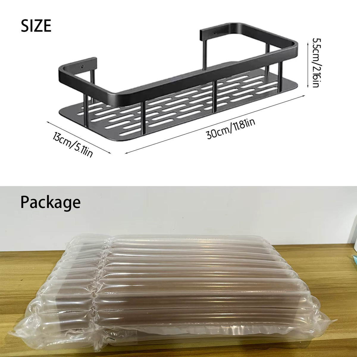 Estante Organizador de Aluminio para Baño y Cocina